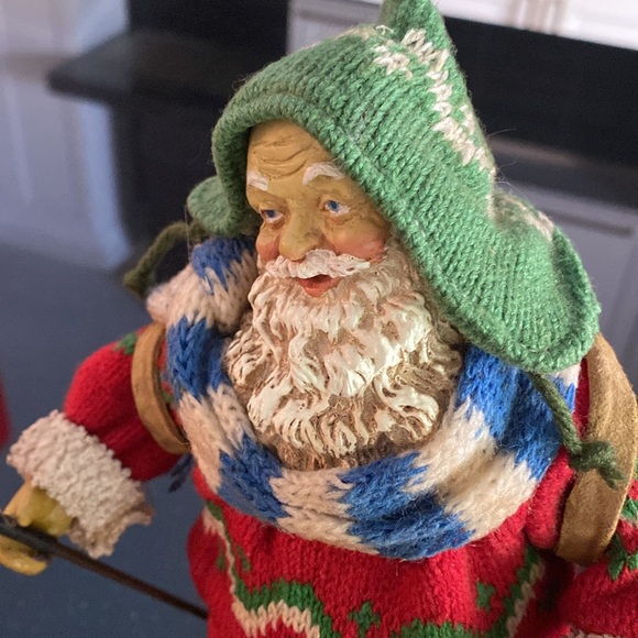 Vintage 1989 Possible Dreams Clothique Santa Skiing Figurine Nordic Sweater - Picture 4 of 15